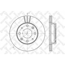 6020-2605V-SX STELLOX Тормозной диск