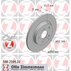 590.2599.20 ZIMMERMANN Тормозной диск