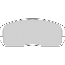 FD6337A NECTO Комплект тормозных колодок, дисковый тормоз