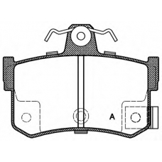 BPA0251.12 OPEN PARTS Комплект тормозных колодок, дисковый тормоз