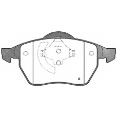 BPA0390.01 OPEN PARTS Комплект тормозных колодок, дисковый тормоз