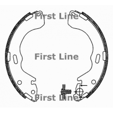 FBS604 FIRST LINE Комплект тормозных колодок