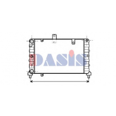 300350N AKS DASIS Радиатор, охлаждение двигателя