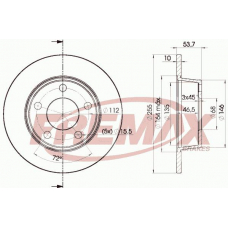 BD-2880-50 FREMAX Тормозной диск