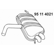 95 11 4021 EBERSPACHER Глушитель выхлопных газов конечный