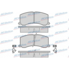 AC765381D AC Delco Комплект тормозных колодок, дисковый тормоз
