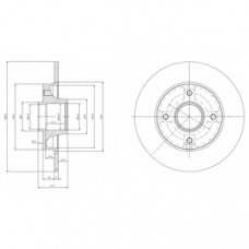 BG9022RSC DELPHI Тормозной диск