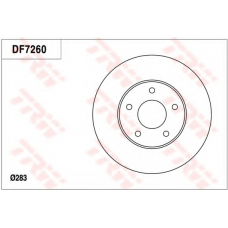 DF7260 TRW Тормозной диск