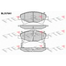 BL2576A1 FTE Комплект тормозных колодок, дисковый тормоз