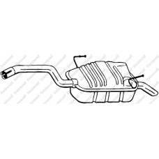 190-905 BOSAL Глушитель выхлопных газов конечный