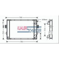 4103401 KUHLER SCHNEIDER Радиатор, охлаждение двигател