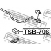 TSB-706 FEBEST Опора, стабилизатор