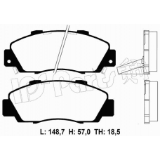 IBD-1432 IPS Parts Комплект тормозных колодок, дисковый тормоз