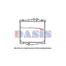 280060T AKS DASIS Радиатор, охлаждение двигателя