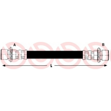 T 83 102 BREMBO Тормозной шланг