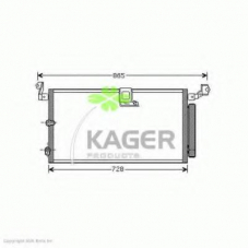 94-6243 KAGER Конденсатор, кондиционер