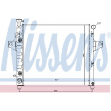 61009 NISSENS Радиатор, охлаждение двигателя