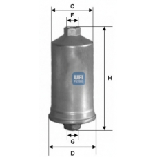 31.595.00 UFI Топливный фильтр