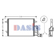 042000N AKS DASIS Конденсатор, кондиционер