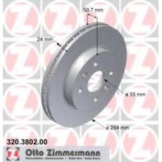 320.3802.00 ZIMMERMANN Тормозной диск