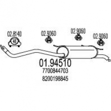 01.94510 MTS Глушитель выхлопных газов конечный