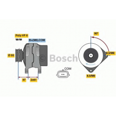 0 986 080 710 BOSCH Генератор