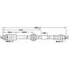 FBH6981 FIRST LINE Тормозной шланг