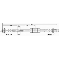 FBH6960 FIRST LINE Тормозной шланг