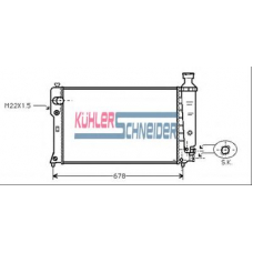 0700601 KUHLER SCHNEIDER Радиатор, охлаждение двигател