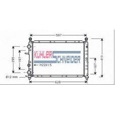 1001101 KUHLER SCHNEIDER Радиатор, охлаждение двигател