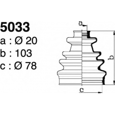 5033 DEPA Комплект пылника, приводной вал
