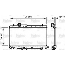 735211 VALEO Радиатор, охлаждение двигателя