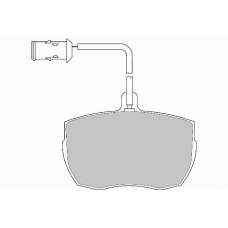 FD6130V NECTO Комплект тормозных колодок, дисковый тормоз