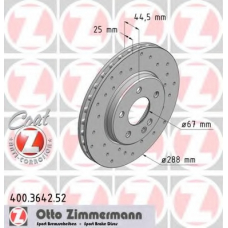 400.3642.52 ZIMMERMANN Тормозной диск