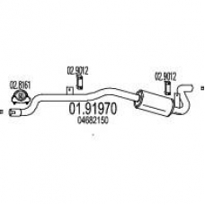 01.91970 MTS Глушитель выхлопных газов конечный