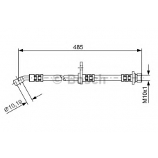 1 987 481 107 BOSCH Тормозной шланг