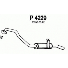 P4229 FENNO Глушитель выхлопных газов конечный