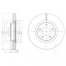 BG3544 DELPHI Тормозной диск