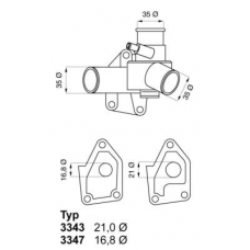3347.80 WAHLER Термостат, охлаждающая жидкость