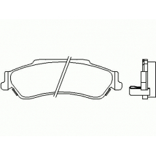 P 10 002 BREMBO Комплект тормозных колодок, дисковый тормоз