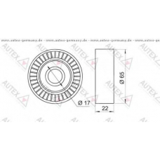 652039 AUTEX Паразитный / ведущий ролик, поликлиновой ремень