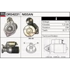 DRS4231 DELCO REMY Стартер