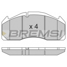 BP7317 BREMSI Комплект тормозных колодок, дисковый тормоз