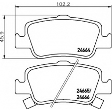 8DB 355 013-571 HELLA Комплект тормозных колодок, дисковый тормоз