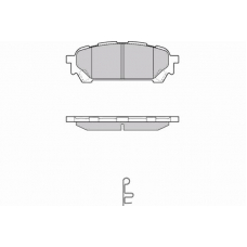12-1270 E.T.F. Комплект тормозных колодок, дисковый тормоз