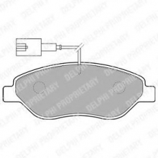 LP1720 DELPHI Комплект тормозных колодок, дисковый тормоз