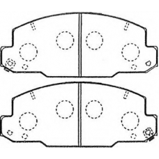 A1N100 AISIN Комплект тормозных колодок, дисковый тормоз