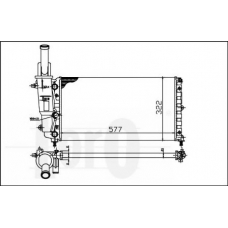016-017-0012 LORO Радиатор, охлаждение двигателя