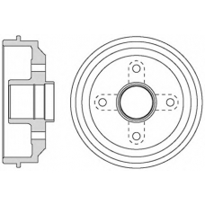 VBD661 MOTAQUIP Тормозной барабан