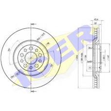 78BD4684-2 ICER Тормозной диск